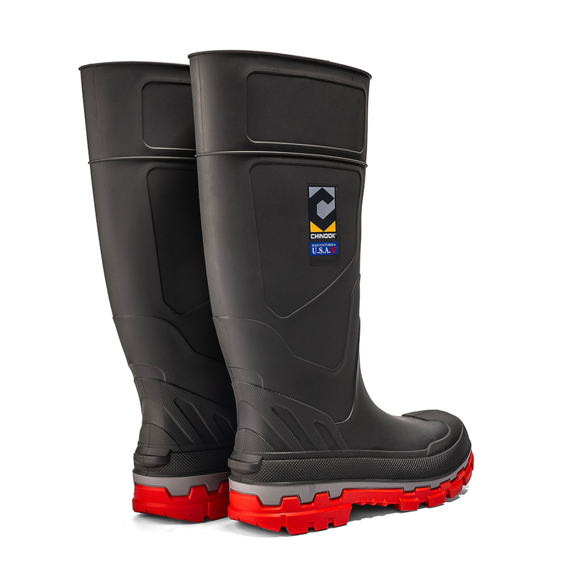 Kickaxe 15" Waterproof Rubber Boot - Grey/Orange - Blessings Grow Meadows