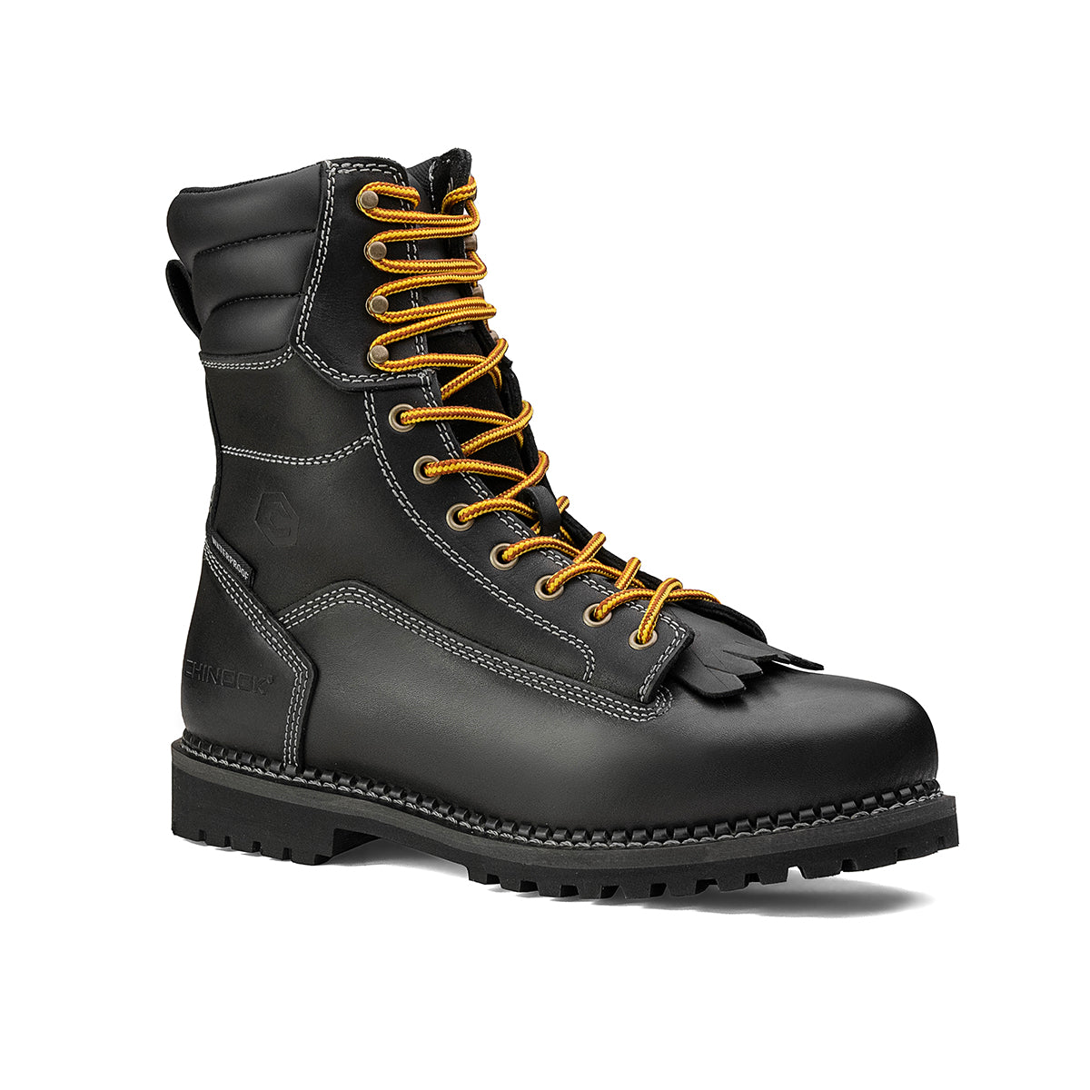 Logger 8” Men’s Waterproof Work Boot for Men - Black - Blessings Grow Meadows