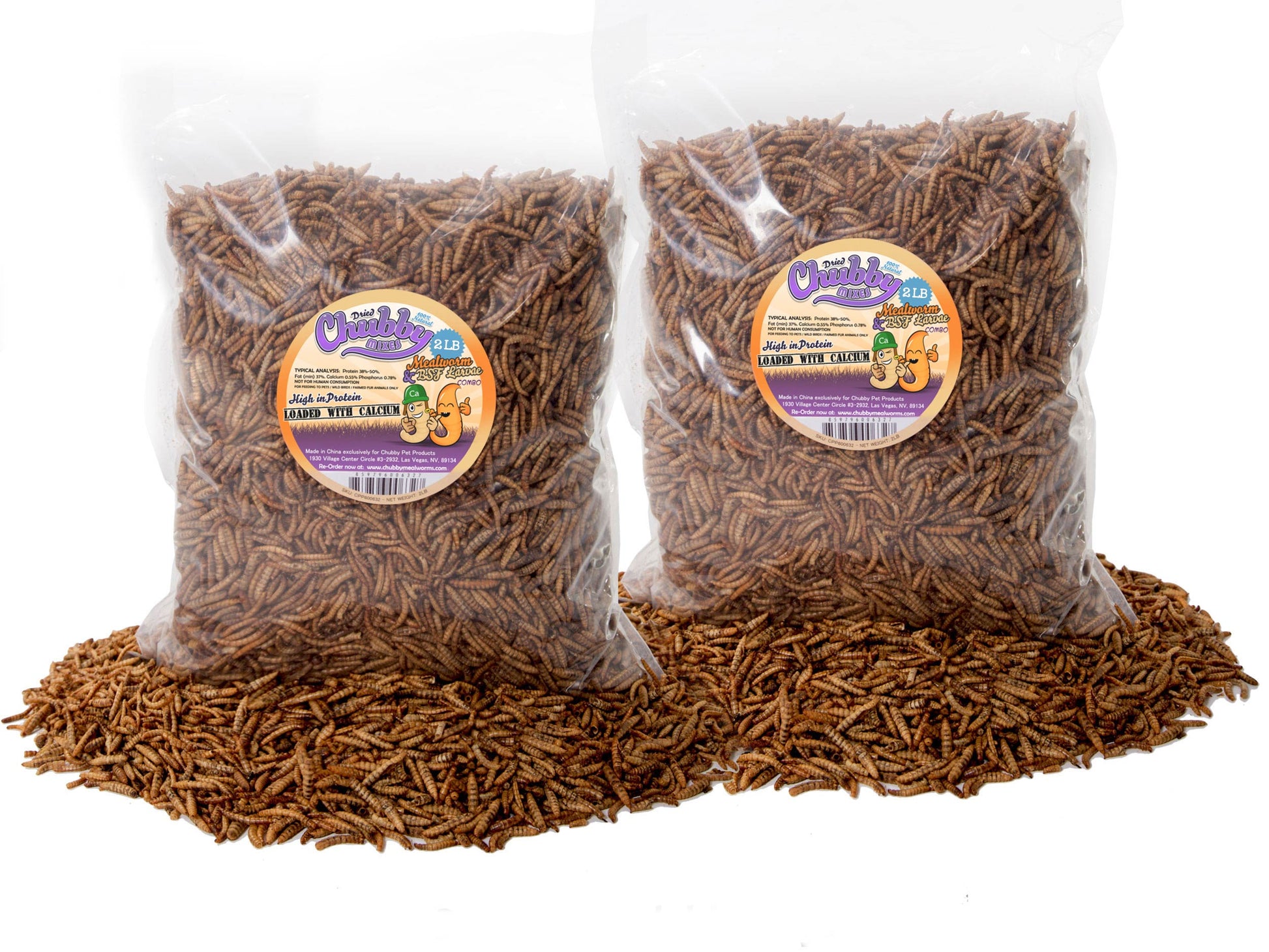 4lb Chubby Mix (Mealworm & Black Soldier Fly Larvae Combo) - Blessings Grow Meadows