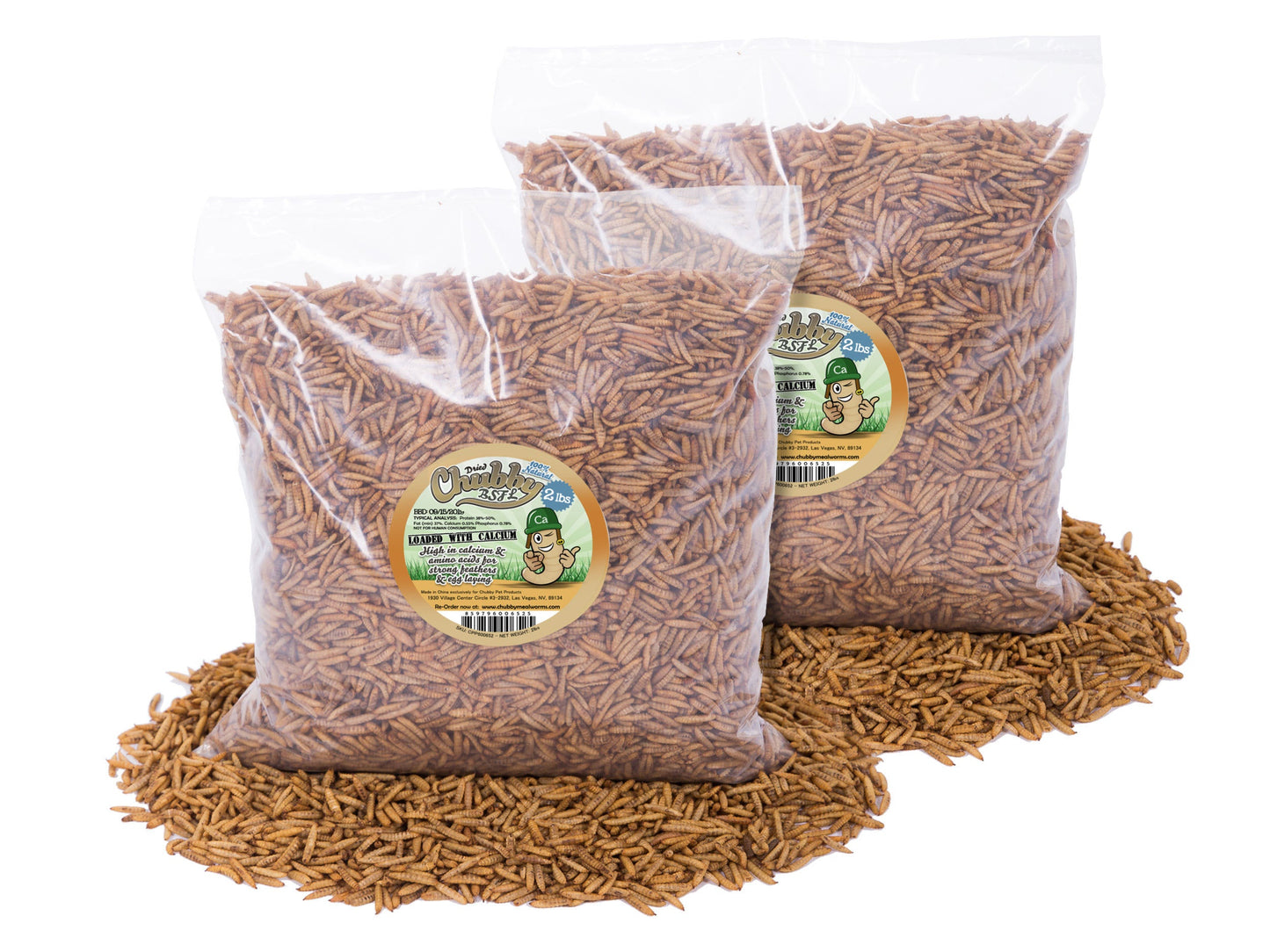 4LB Chubby Dried Black Soldier Fly Larvae - Blessings Grow Meadows