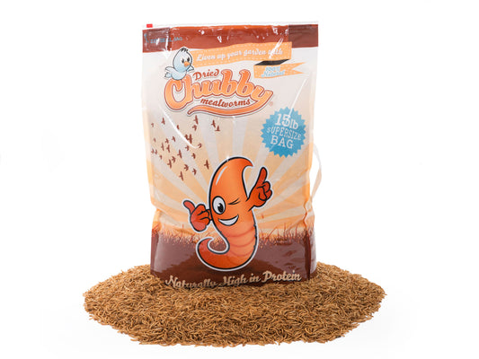 15Lbs Chubby Dried Mealworms - Blessings Grow Meadows