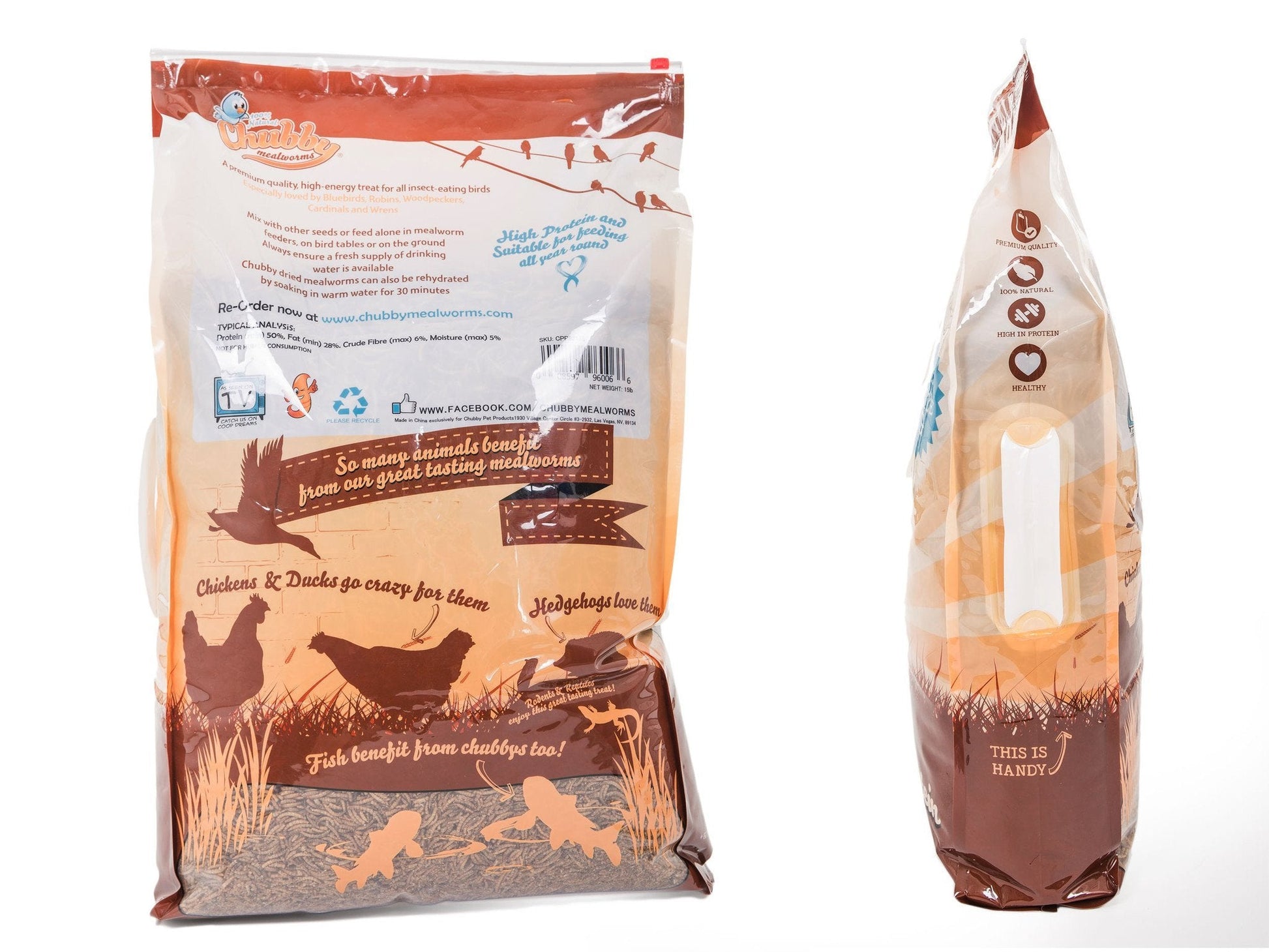 45Lbs Chubby Dried Mealworms - Blessings Grow Meadows