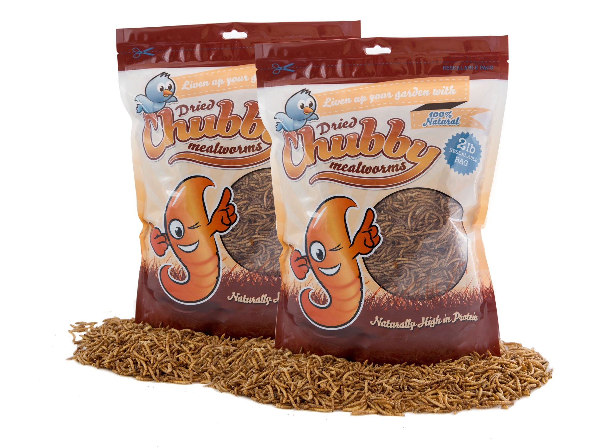 4Lbs Chubby Dried Mealworms - Blessings Grow Meadows