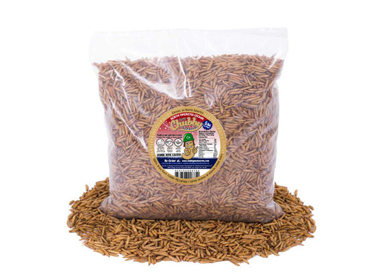 5LB Chubby Dried Black Soldier Fly Larvae - Grown in North America (Montreal) Non-GMO - Blessings Grow Meadows