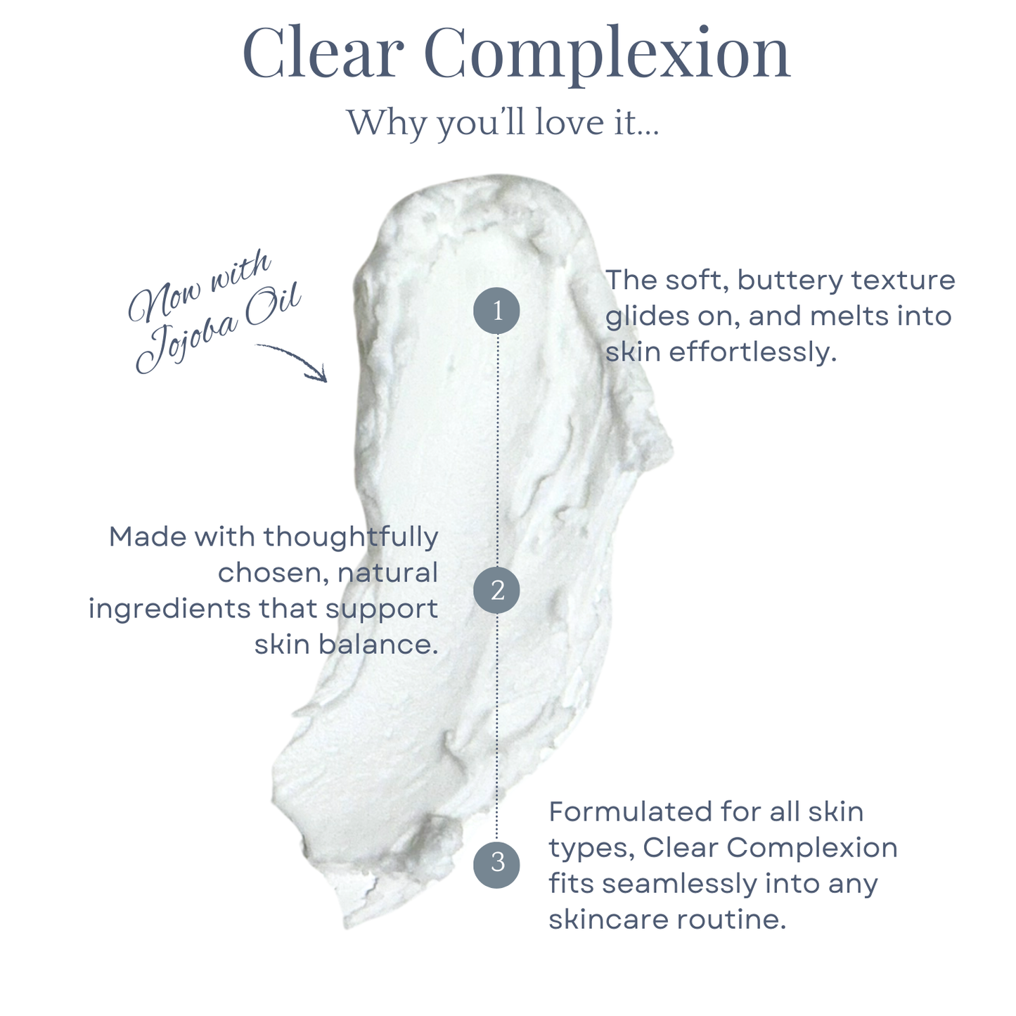 Clear Complexion Whipped Tallow Facial Moisturizer - Blessings Grow Meadows