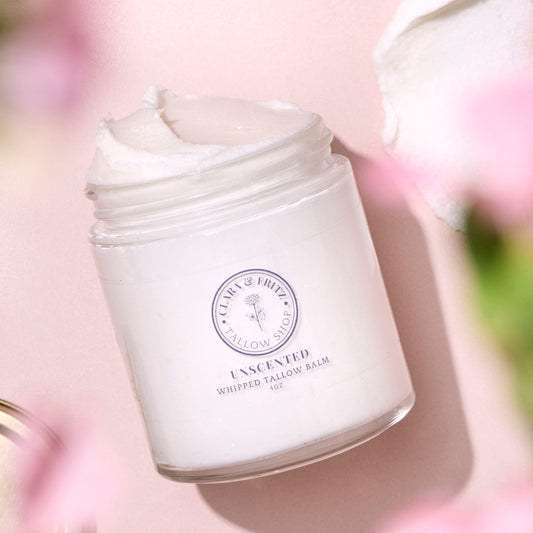 Unscented Whipped Tallow Balm - Blessings Grow Meadows