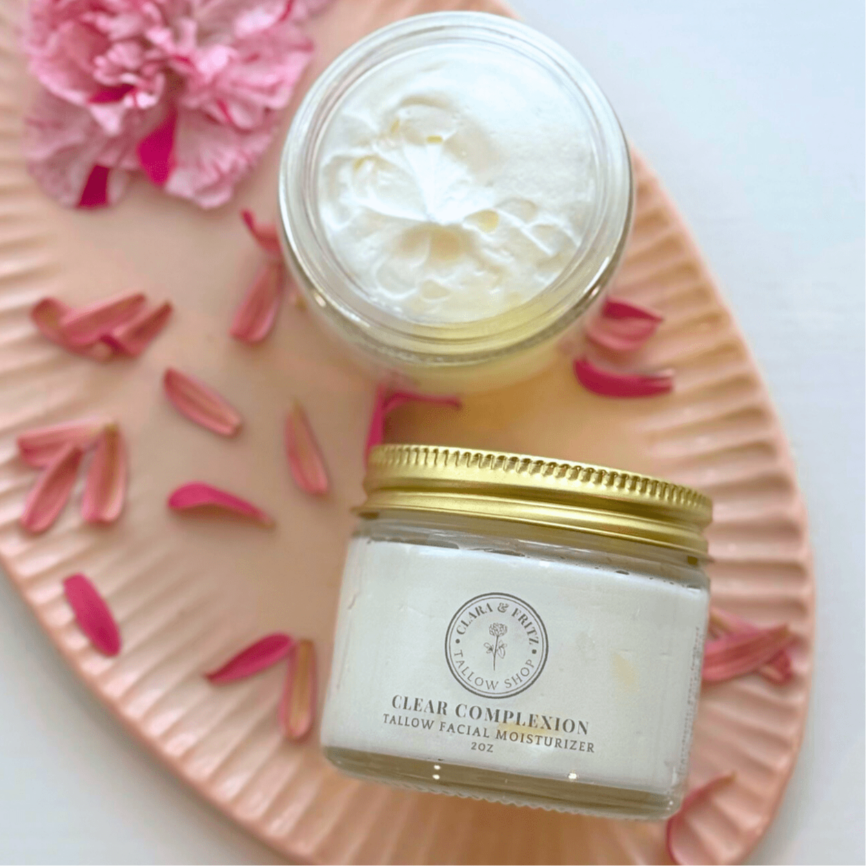 Clear Complexion Whipped Tallow Facial Moisturizer - Blessings Grow Meadows