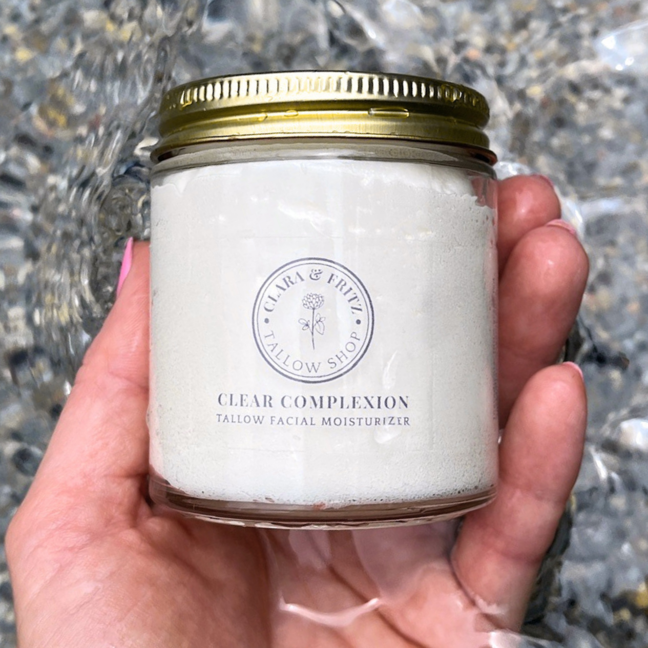 Clear Complexion Whipped Tallow Facial Moisturizer - Blessings Grow Meadows