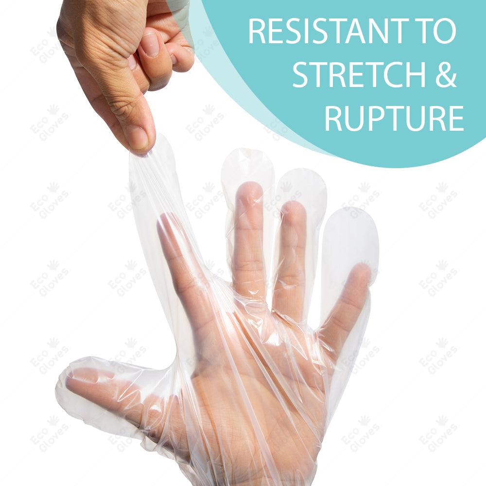 Compostable Disposable Gloves - Clear (100 gloves/box) | Eco Gloves - Eco Gloves ~ Blessings Grow Meadows
