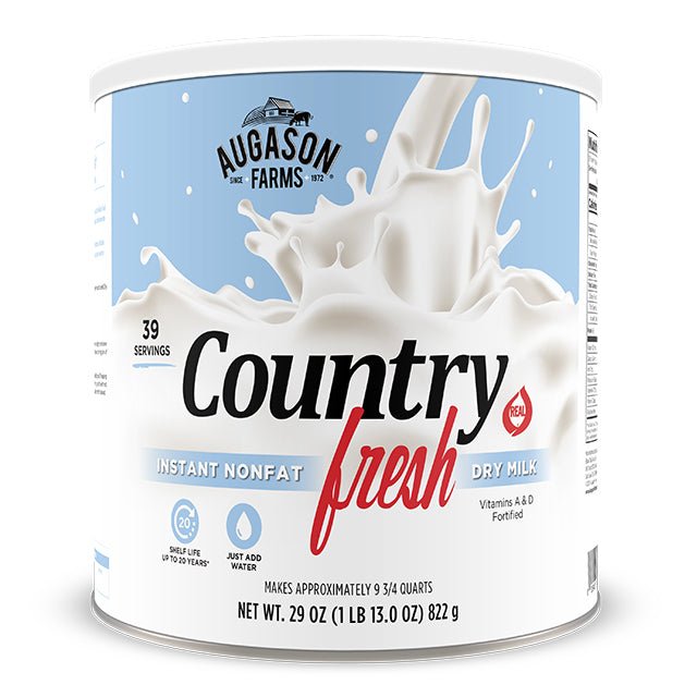 Country Fresh Instant Nonfat Dry Milk Can, 39 Servings - Blessings Grow Meadows