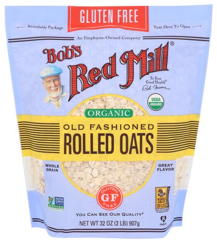 Oats, Regular Rolled, Gluten-Free, Organic, Bob's Red Mill - Blessings Grow Meadows