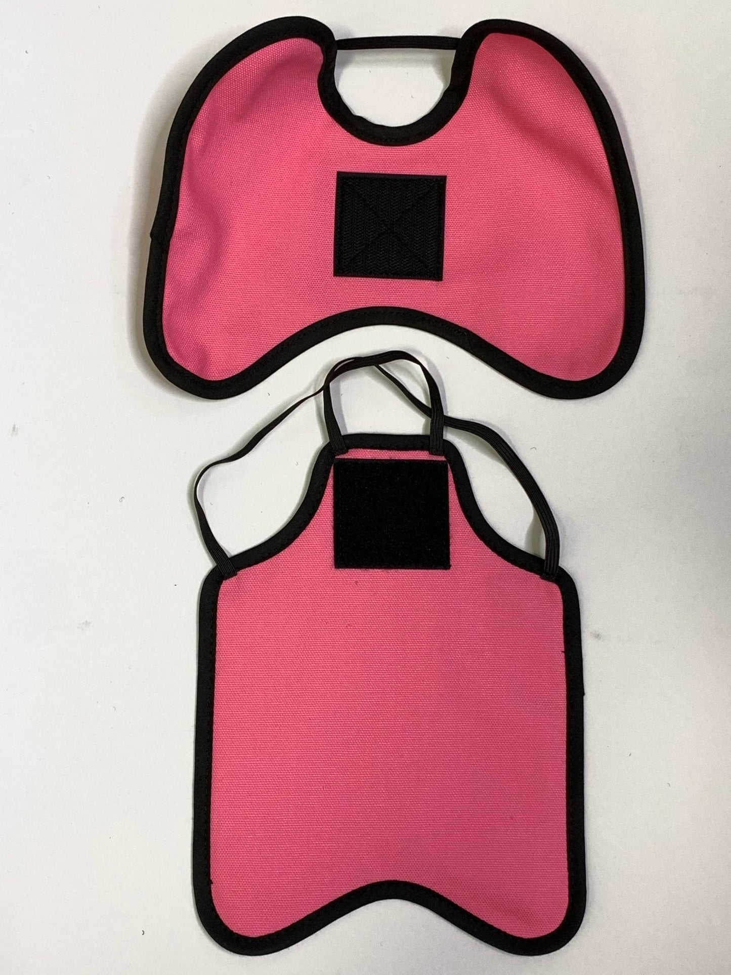 Navy Hen Saver chicken saddle with shoulder protectors for hens, made by Crazy K Farm Pet and Poultry, designed for large chickens.