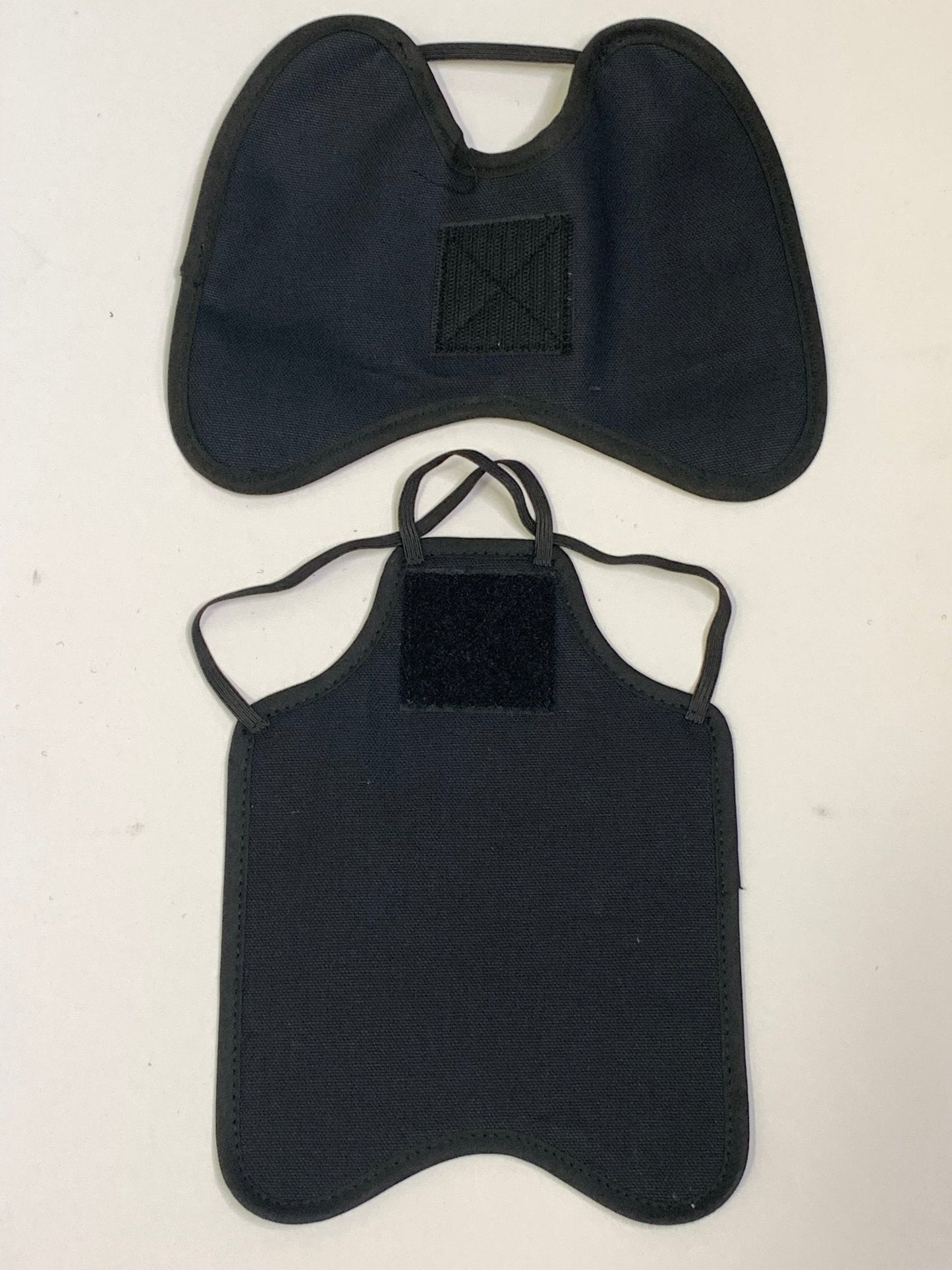 Navy Hen Saver chicken apron with shoulder protectors for hens, made by Crazy K Farm Pet and Poultry, designed for large chickens.