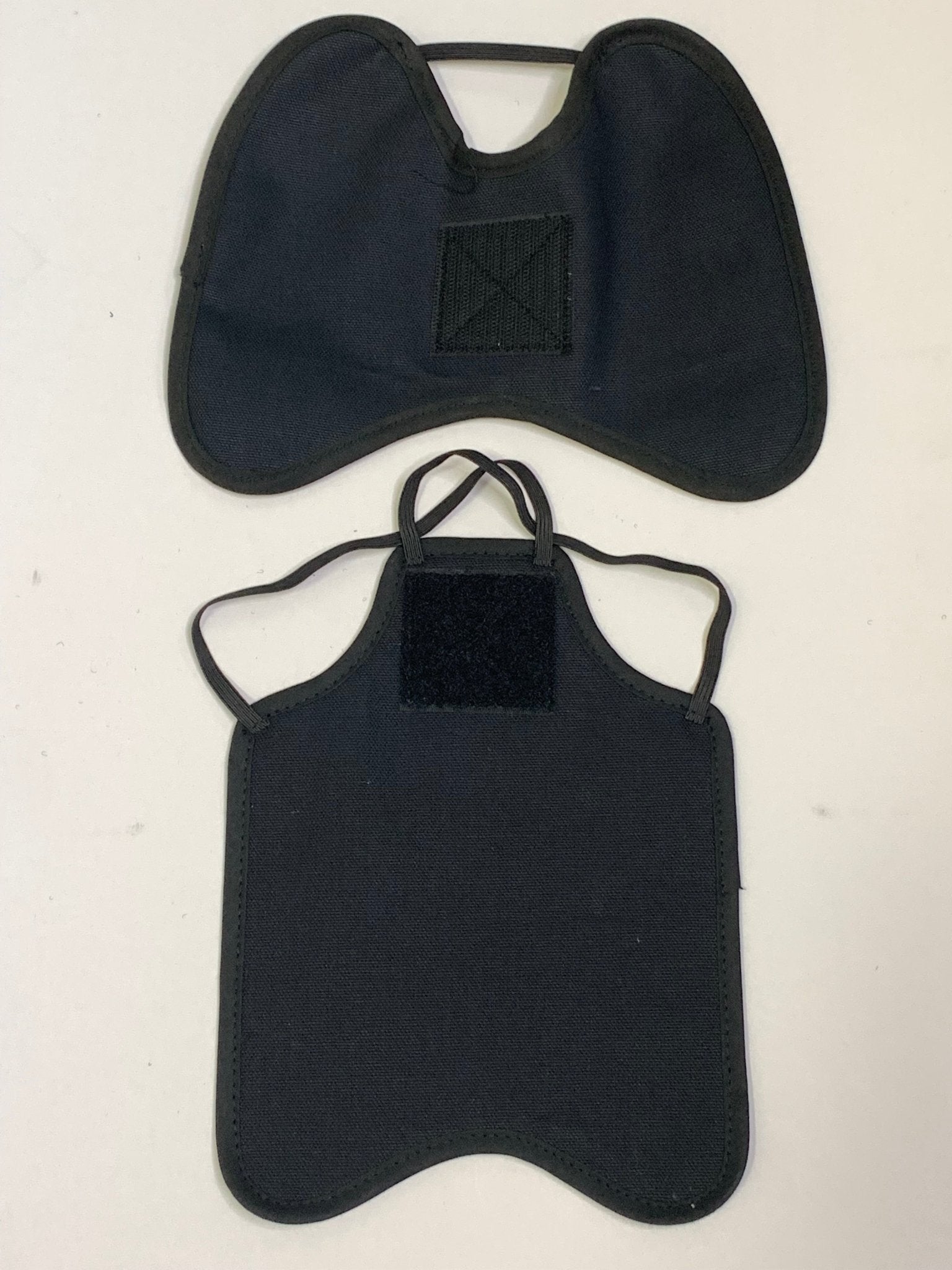 Navy Hen Saver chicken apron with shoulder protectors for hens, made by Crazy K Farm Pet and Poultry, designed for large chickens.