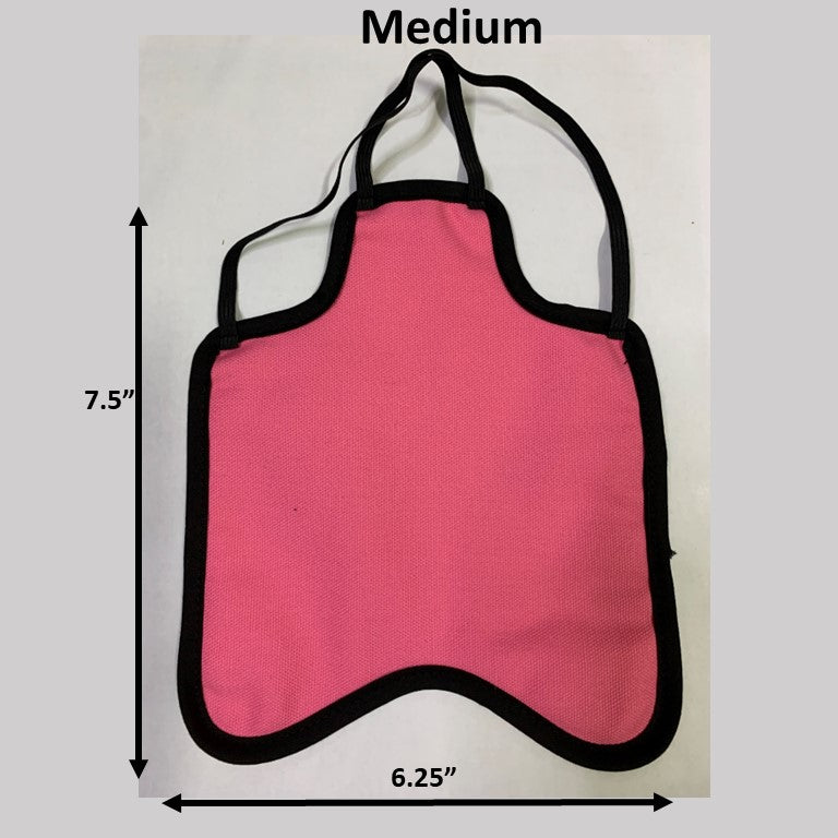 Navy hen saddle for small bantam hens, Crazy K Farm Pet and Poultry, backpack-style hen apron for feather protection.