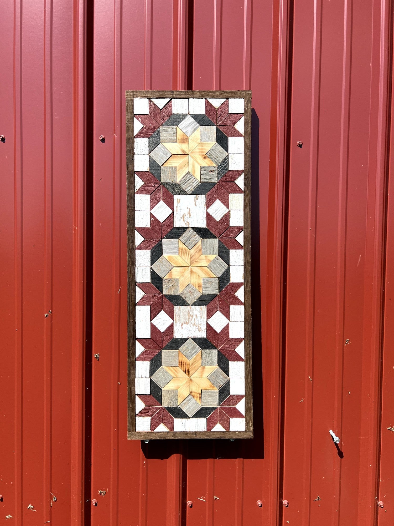 Amish Handmade Barn Quilt - Banner (10.5 in x 30 in) - Amish Country Store ~ Blessings Grow Meadows