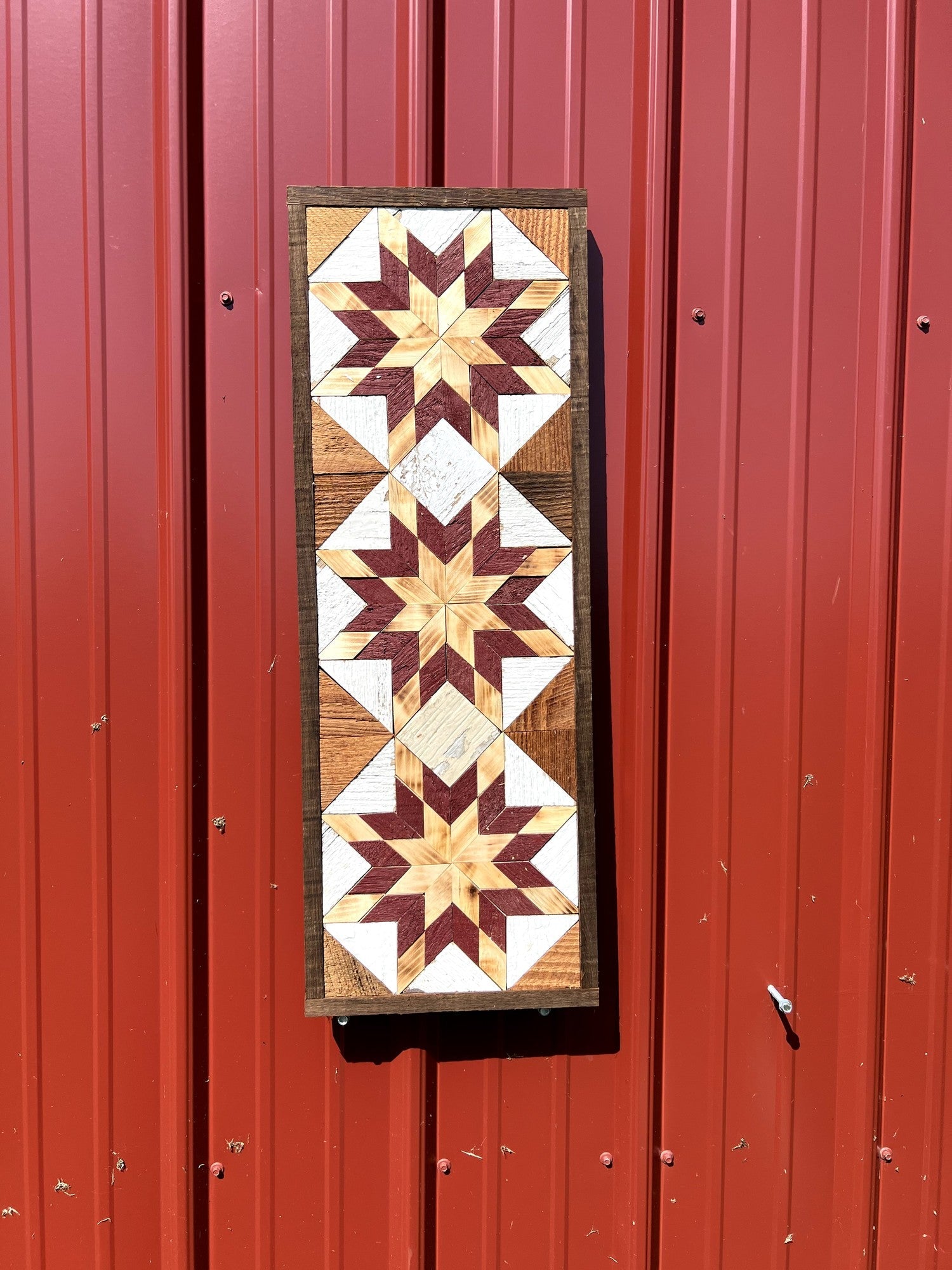 Amish Handmade Barn Quilt - Banner (10.5 in x 30 in) - Amish Country Store ~ Blessings Grow Meadows