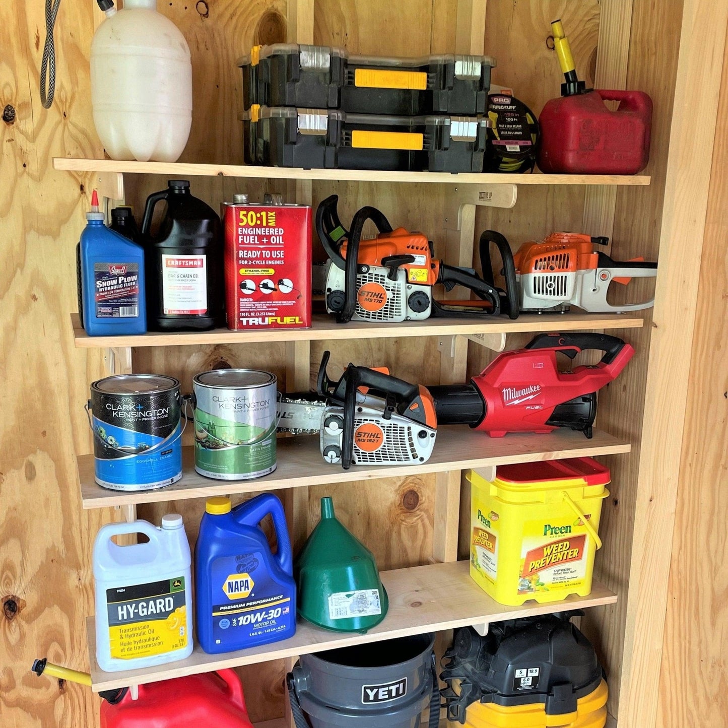 Deluxe Garden Tool Organizer Kit – Yard Tool Rack & Shed Storage System - Blessings Grow Meadows