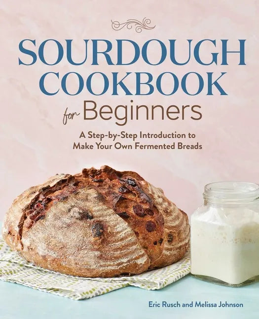 Sourdough Cookbook for Beginners paperback by Books by splitShops showing a cover with bread images and fermentation tips