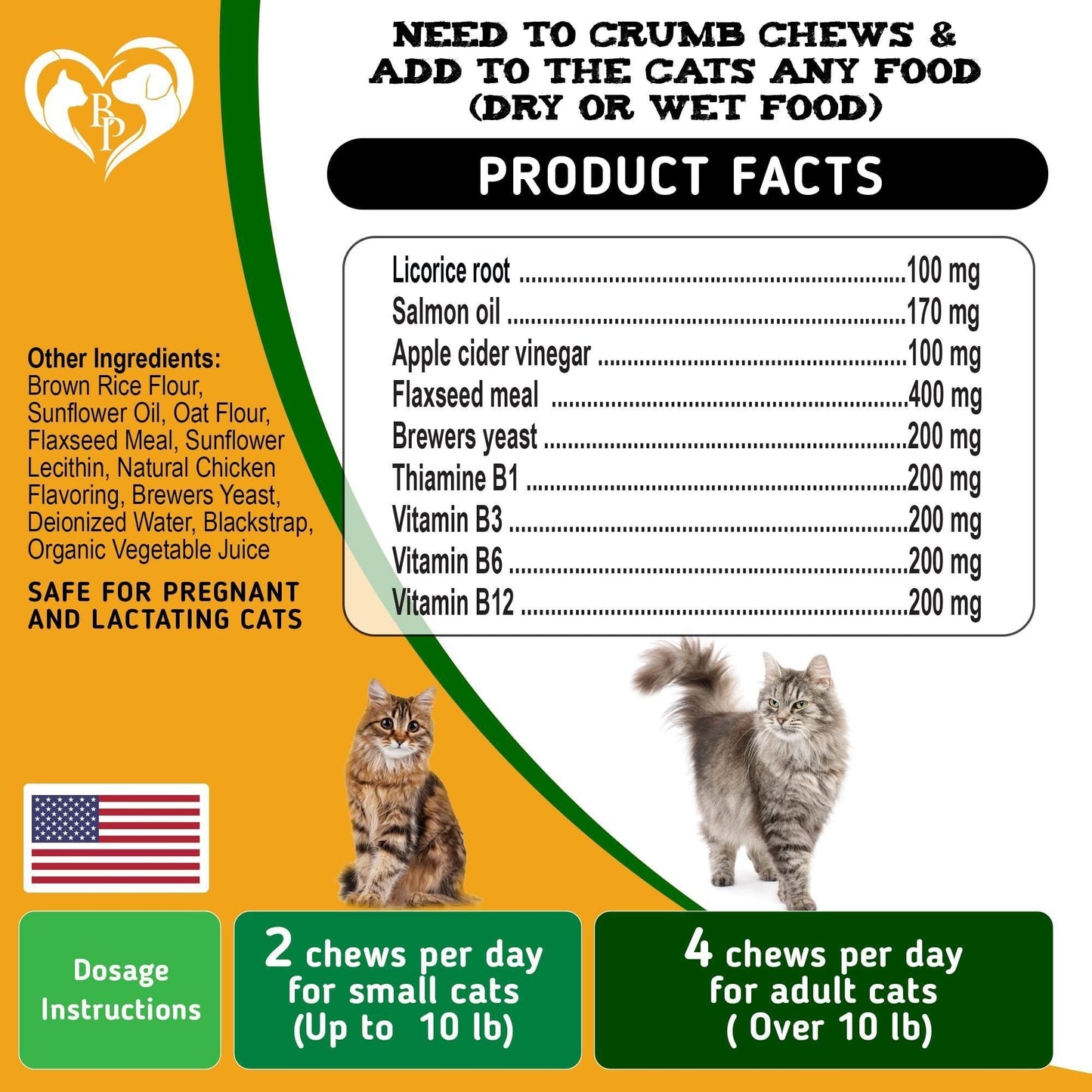 Flea and Tick Prevention Chewable Pills for Dogs and Cats Revolution Oral Flea Treatment for Pets Pest Control Natural Defense Chewables Small Tablets Chicken FLavor for Cats - Blessings Grow Meadows