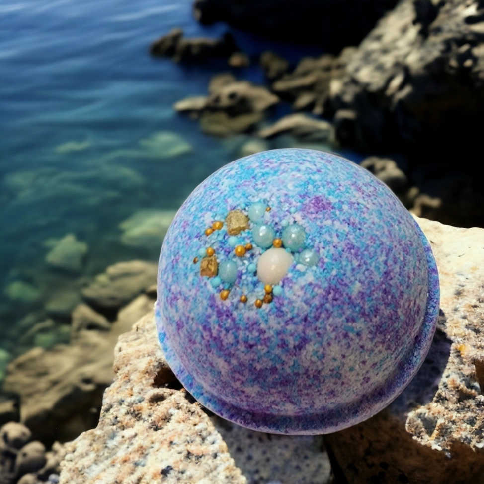 Bath Bomb - Sea Glass - Blessings Grow Meadows -