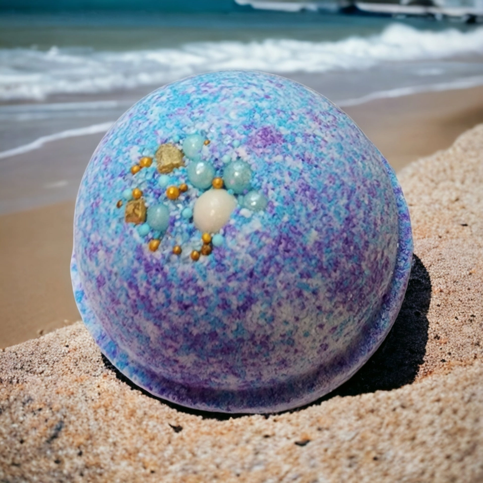 Bath Bomb - Sea Glass - Blessings Grow Meadows -