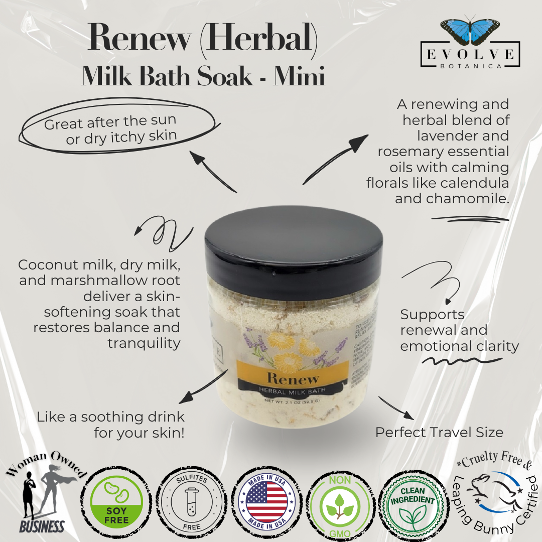 Milk Bath - Renew (Herbal) Mini - Blessings Grow Meadows