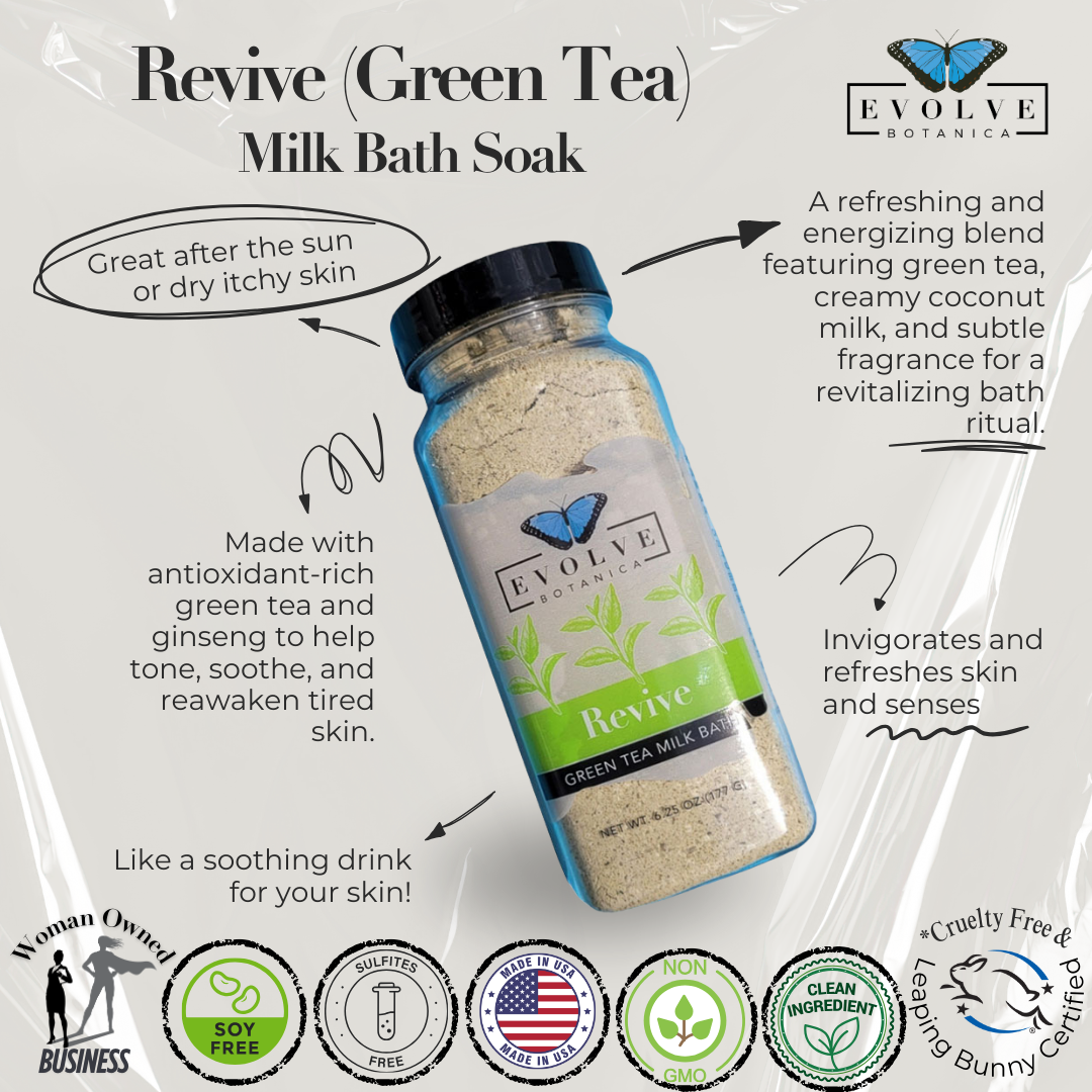 Milk Bath - Revive (Green Tea) - Blessings Grow Meadows