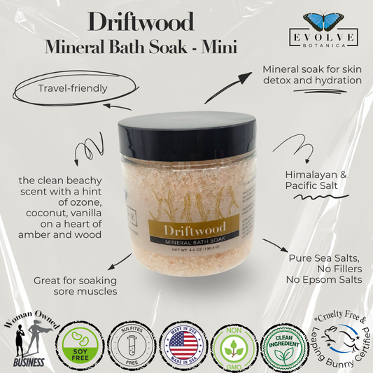 Mineral Soak - Driftwood (Bath Salt) Mini - Blessings Grow Meadows