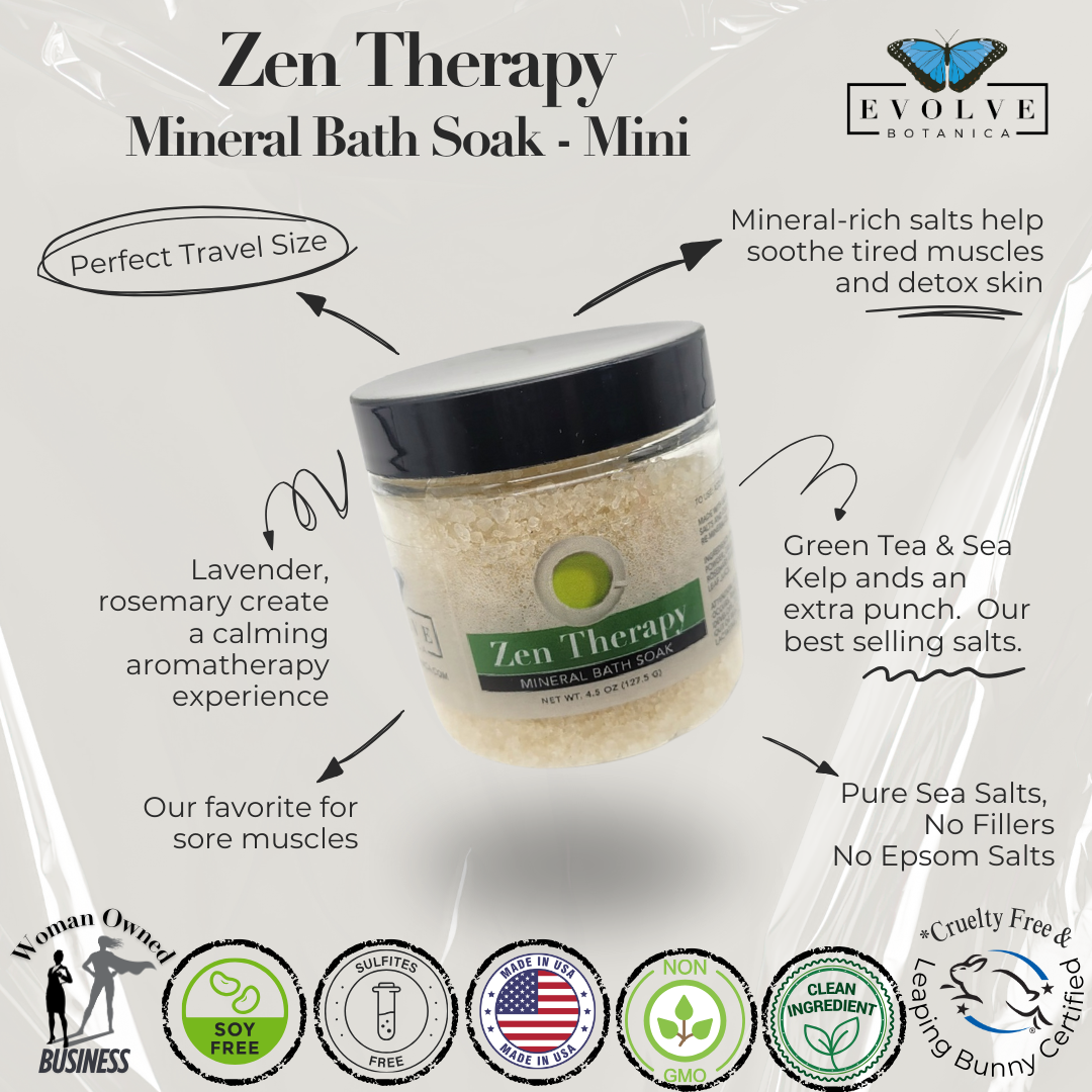 Mineral Soak - Zen (Bath Salt) Mini - Blessings Grow Meadows
