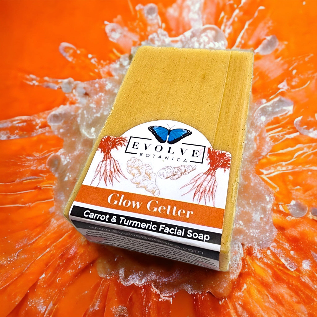 Standard Soap - Glow Getter (Carrot, Turmeric & Honey Facial Soap) - Blessings Grow Meadows
