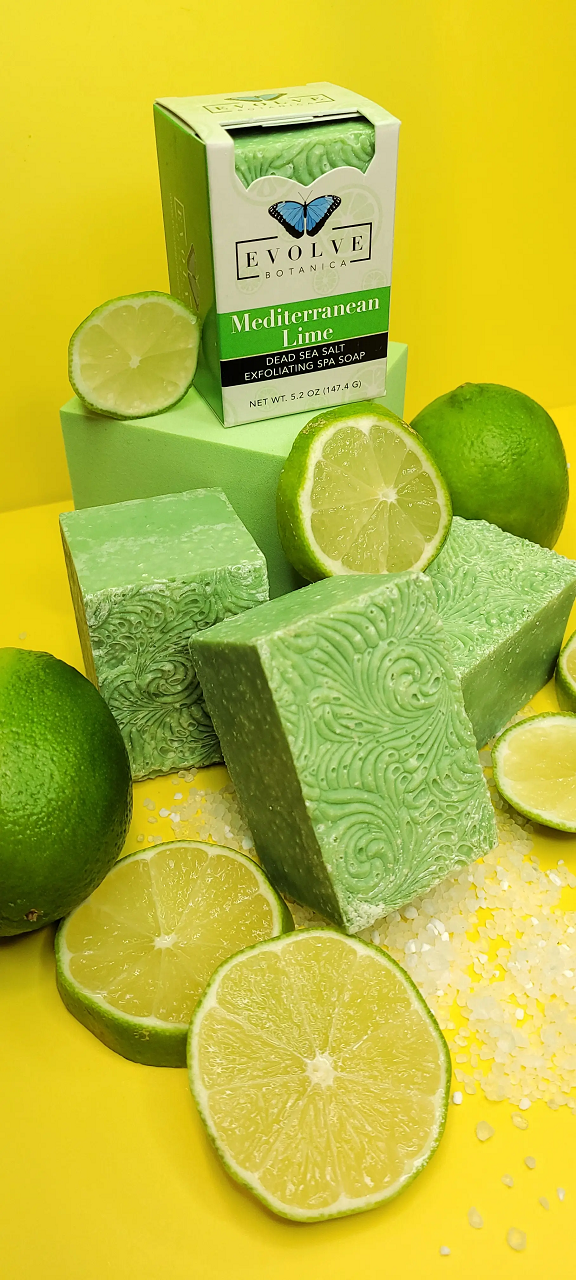 Specialty Soap - Mediterranean Lime Salt Bar - Blessings Grow Meadows -
