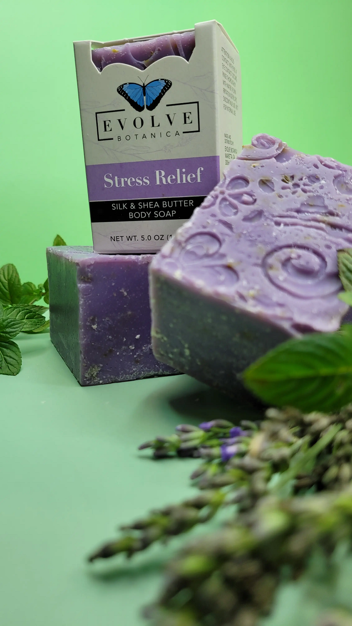 Specialty Soap - Stress Relief Silk - Blessings Grow Meadows -