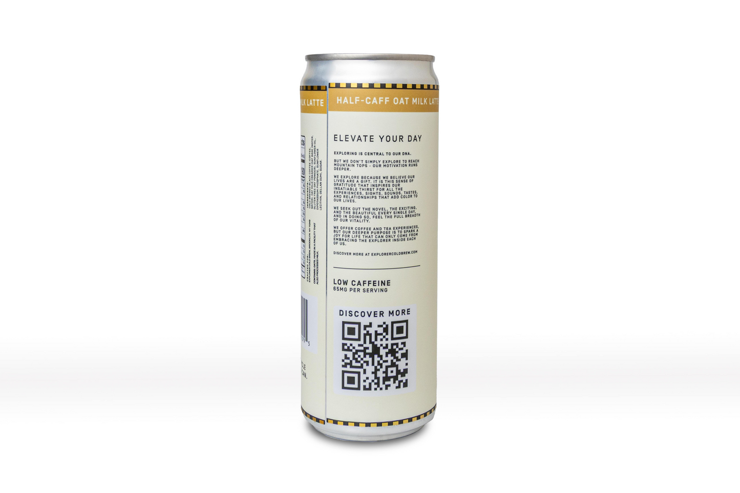 Cold Brew Oat Latte by Explorer Cold Brew in 12-pack, featuring rich, creamy coffee drinks with customizable caffeine levels.