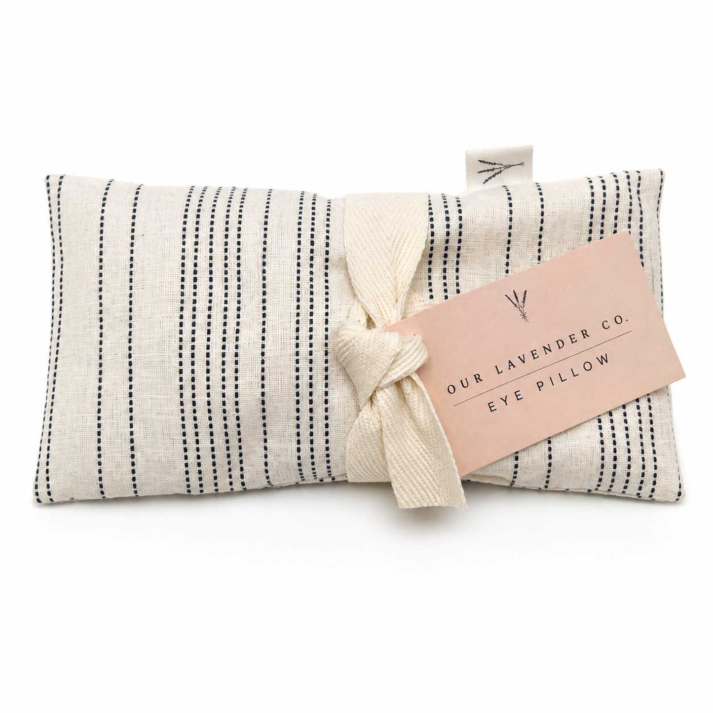Lavender eye pillow heating and cooling pad from Our Lavender Co, soft fabric, designed for relaxation and soothing eye comfort.