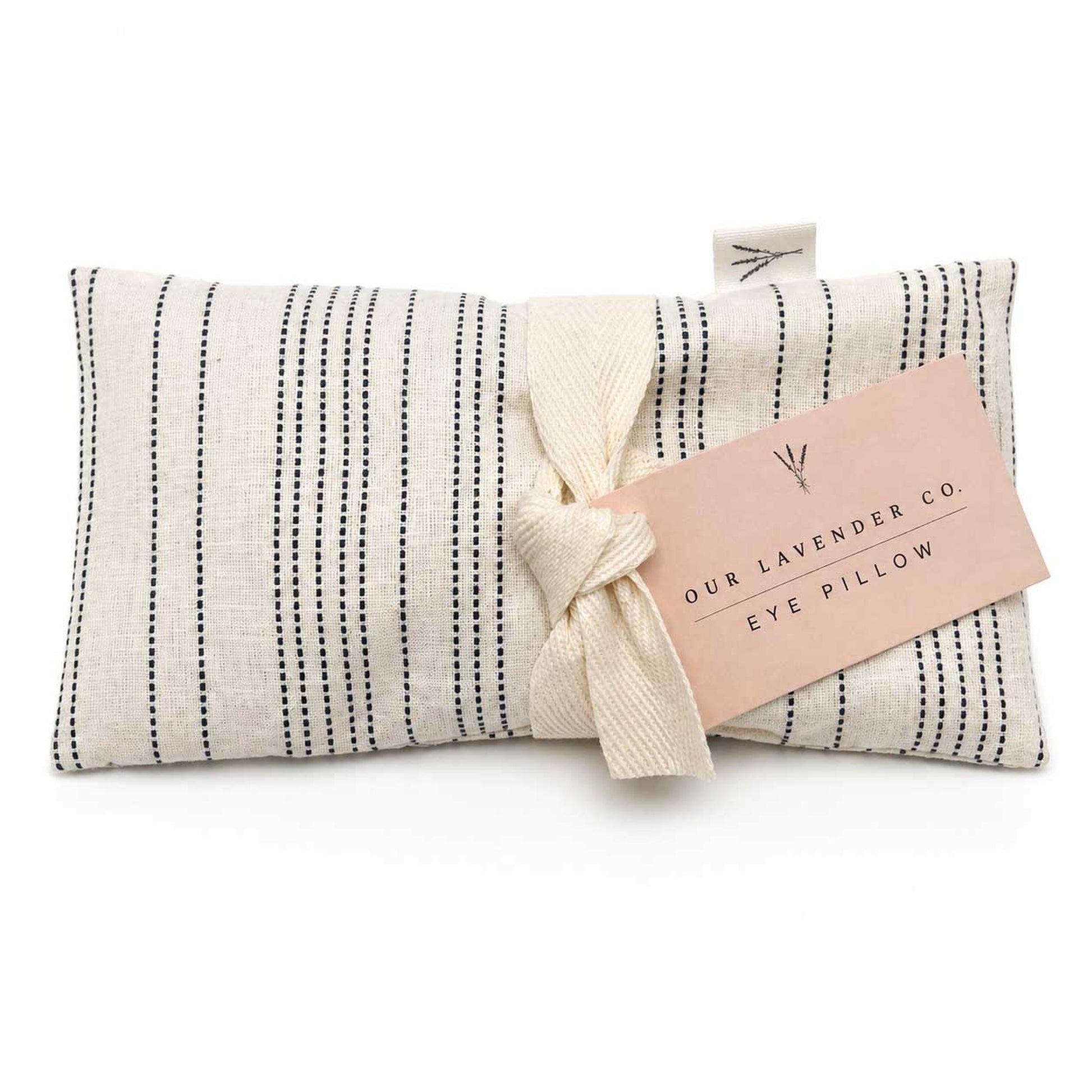 Lavender eye pillow heating and cooling pad from Our Lavender Co, soft fabric, designed for relaxation and soothing eye comfort.