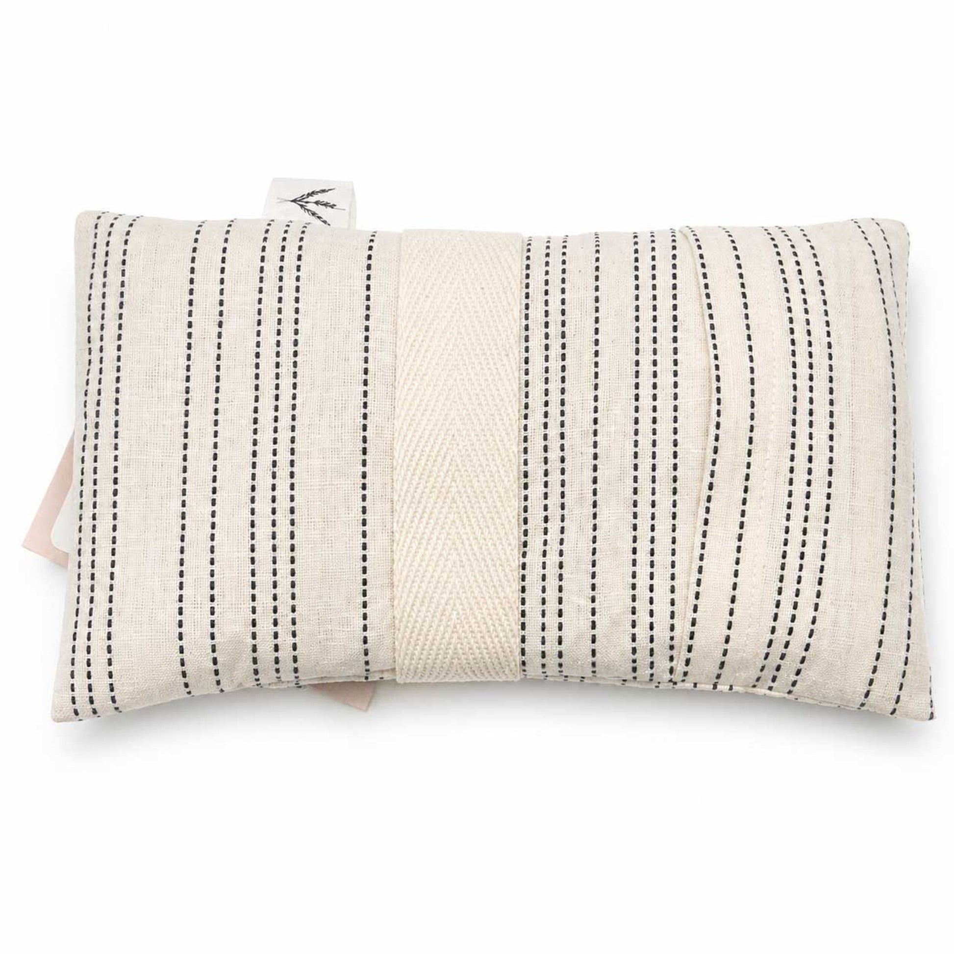 Lavender eye pillow heating and cooling pad with soft fabric, designed for relaxation and soothing eye comfort.