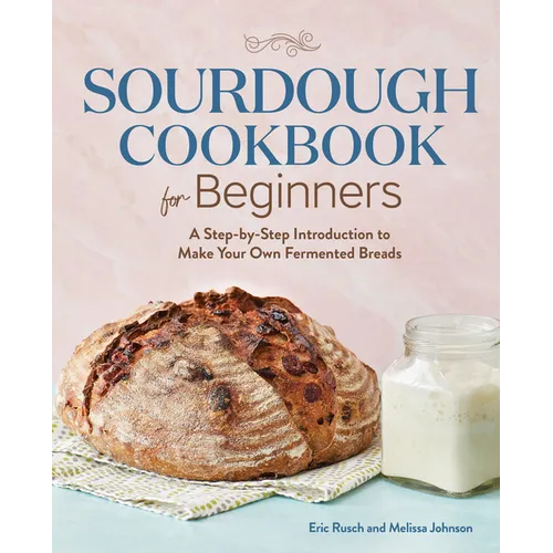 Sourdough cookbook by splitShops featuring step-by-step guide to making fermented breads, paperback book cover image