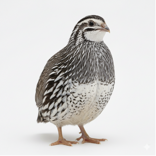 Close-up of Falb-Fee Quail Hatching Eggs by Quailz.com, showing smooth, speckled eggs ideal for hatching quails.
