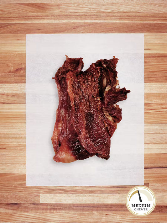Farm Hounds beef lips chews for dogs, natural and tasty dog treat made from high-quality beef lips.