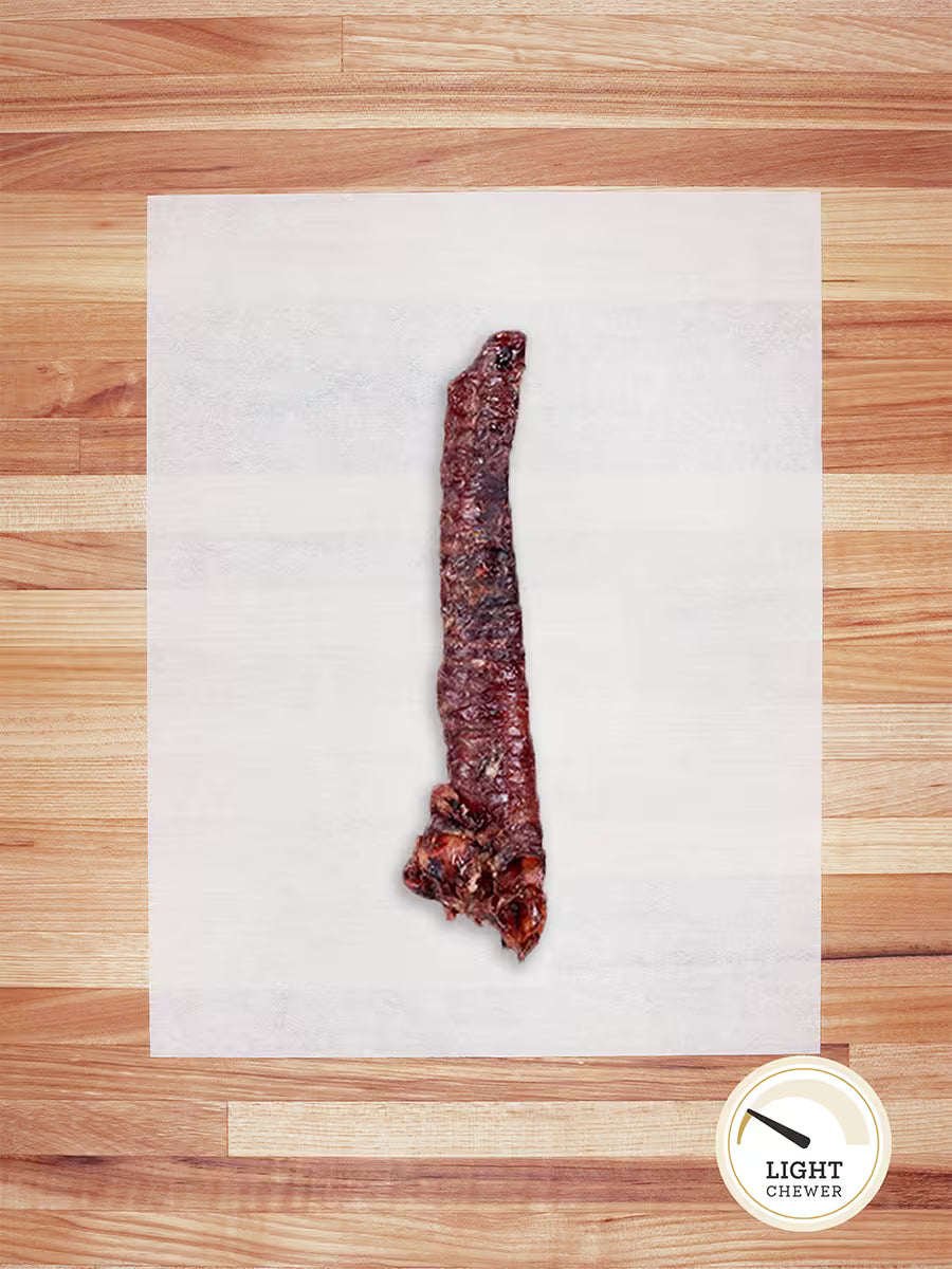 Farm Hounds hog trachea chew for dogs, natural and durable treat made from high-quality hog trachea.