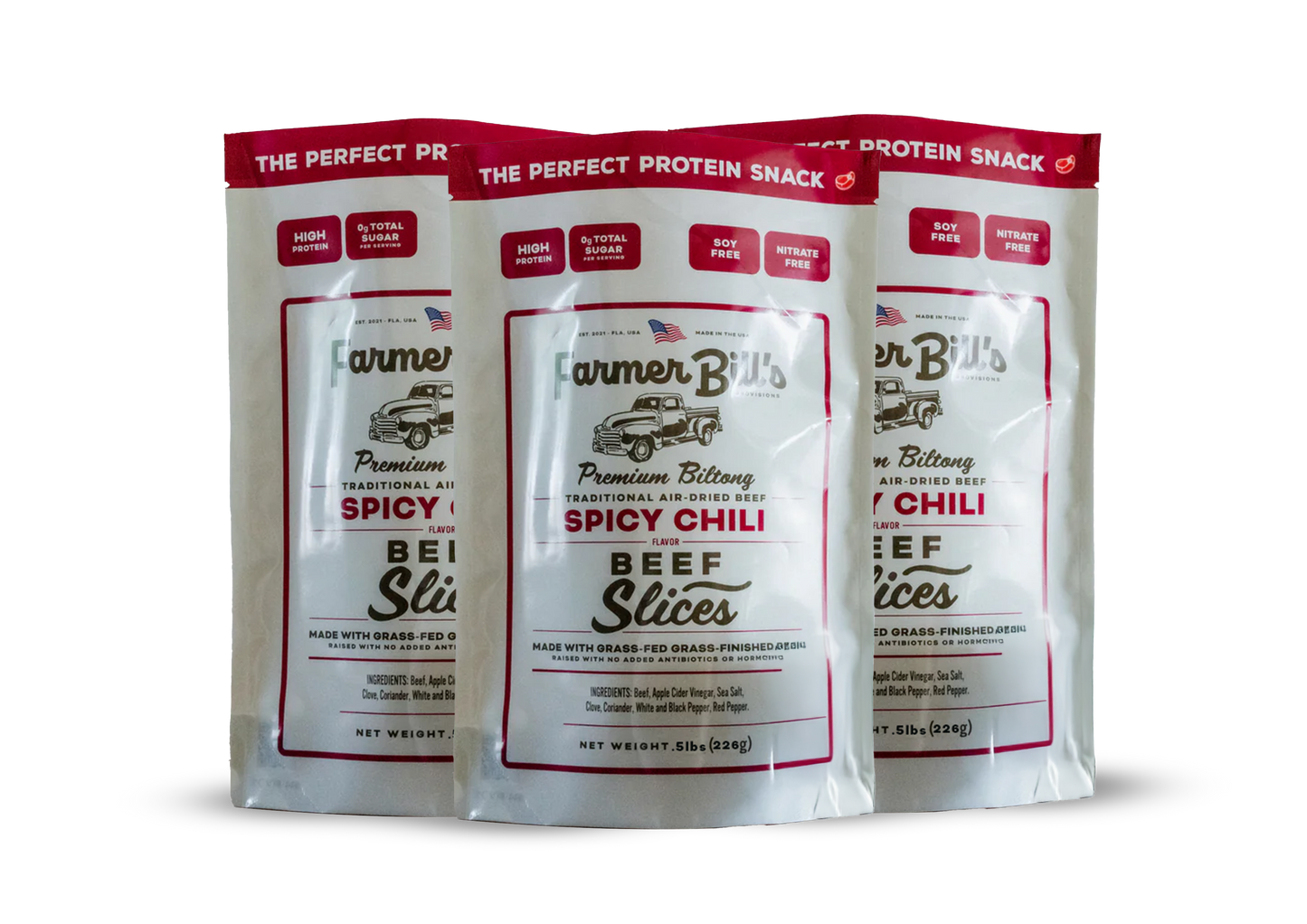 12 lb Sliced Chili Beef Biltong - Blessings Grow Meadows -