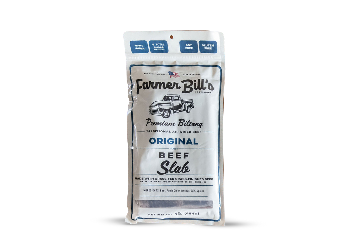 8 oz Original Beef Biltong Slab - Blessings Grow Meadows -