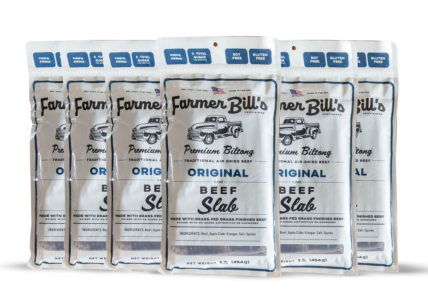 8 oz Original Beef Biltong Slab - Blessings Grow Meadows -