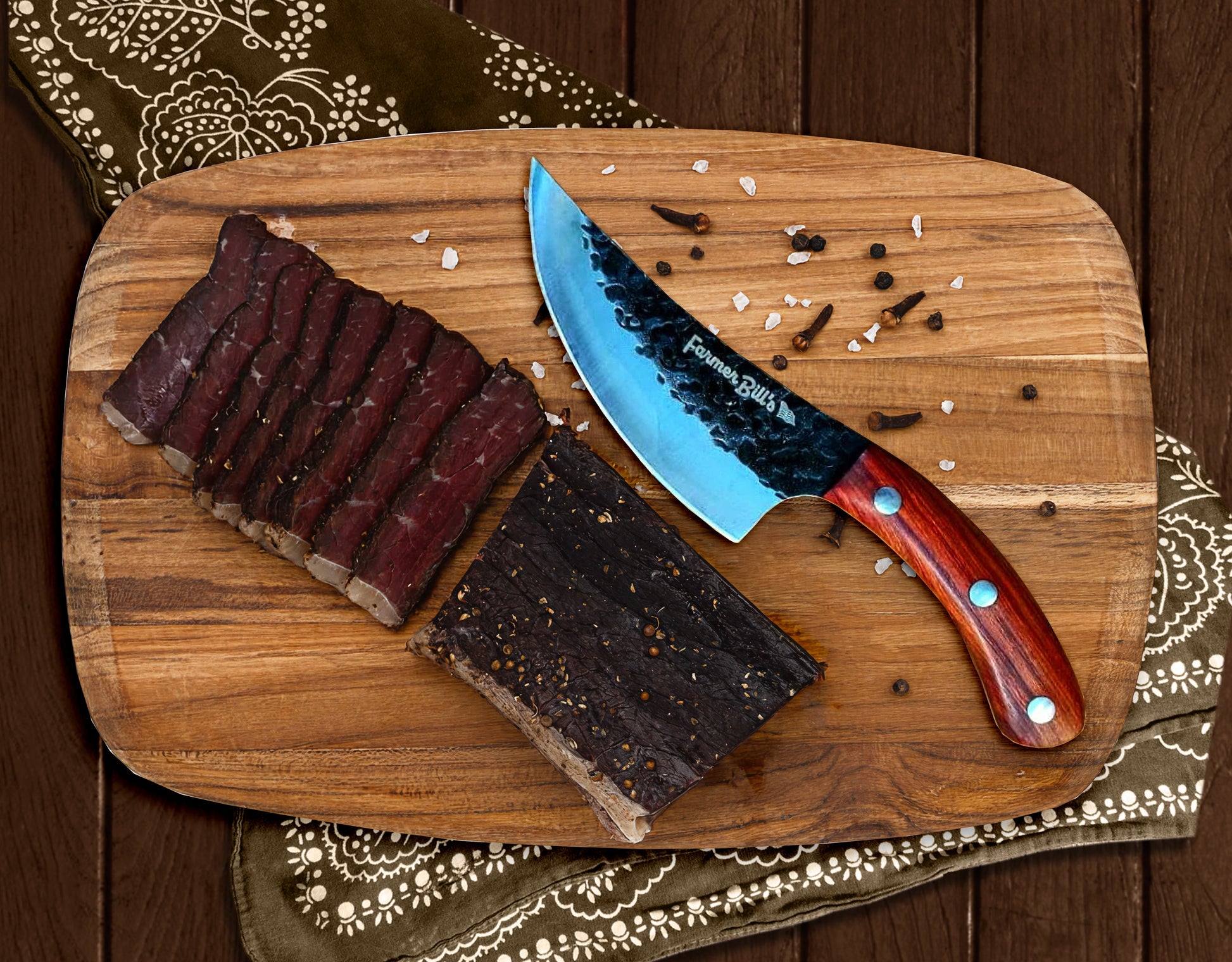 8 oz Smokehouse Beef Biltong Slab - Blessings Grow Meadows -