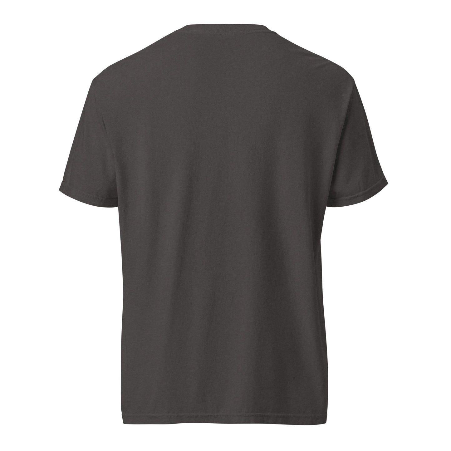 Black heavyweight cotton tee from FGMN Originals with "I Did It All for the Corms" graphic, by FGMN Nursery.