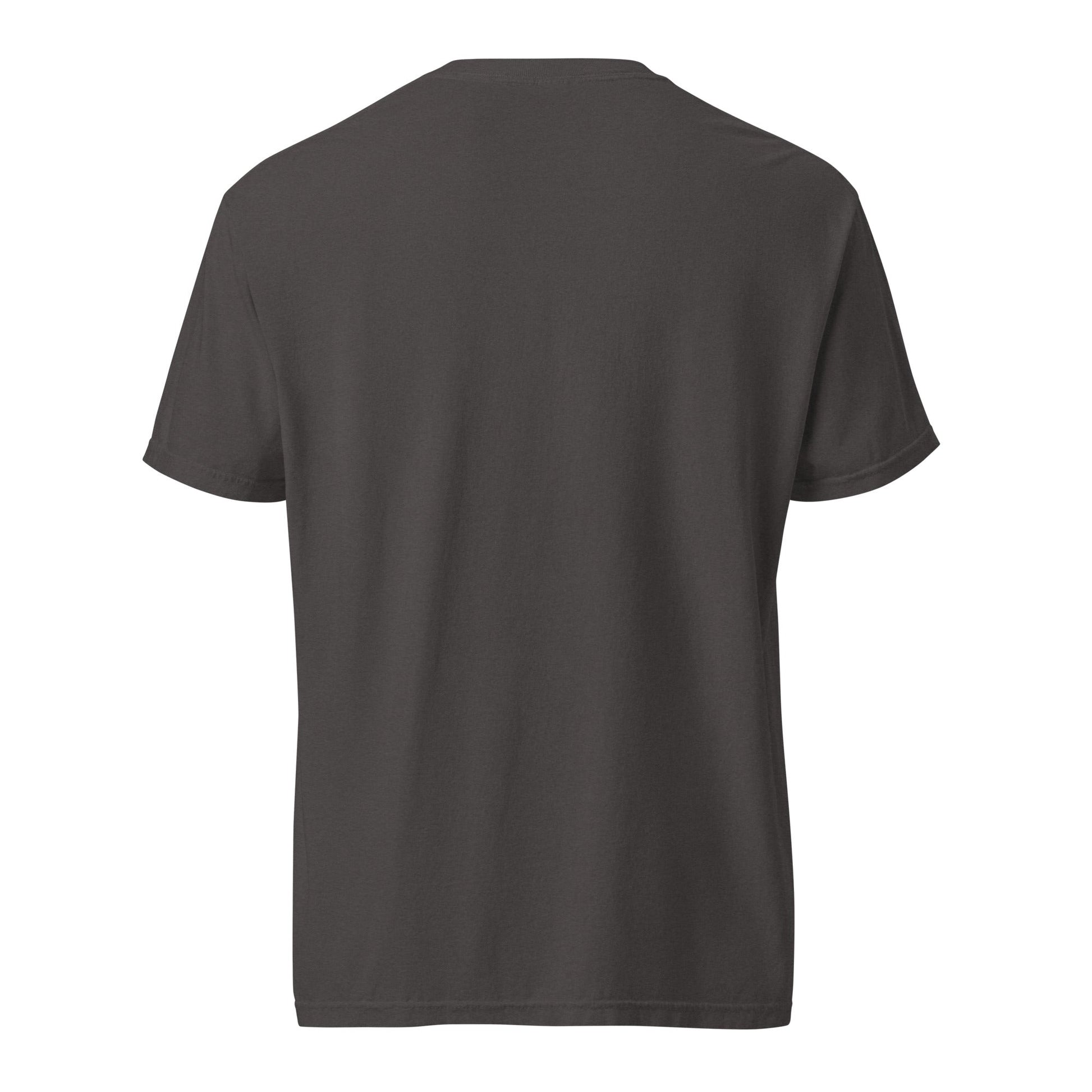 Black heavyweight cotton tee from FGMN Originals with "I Did It All for the Corms" graphic, by FGMN Nursery.