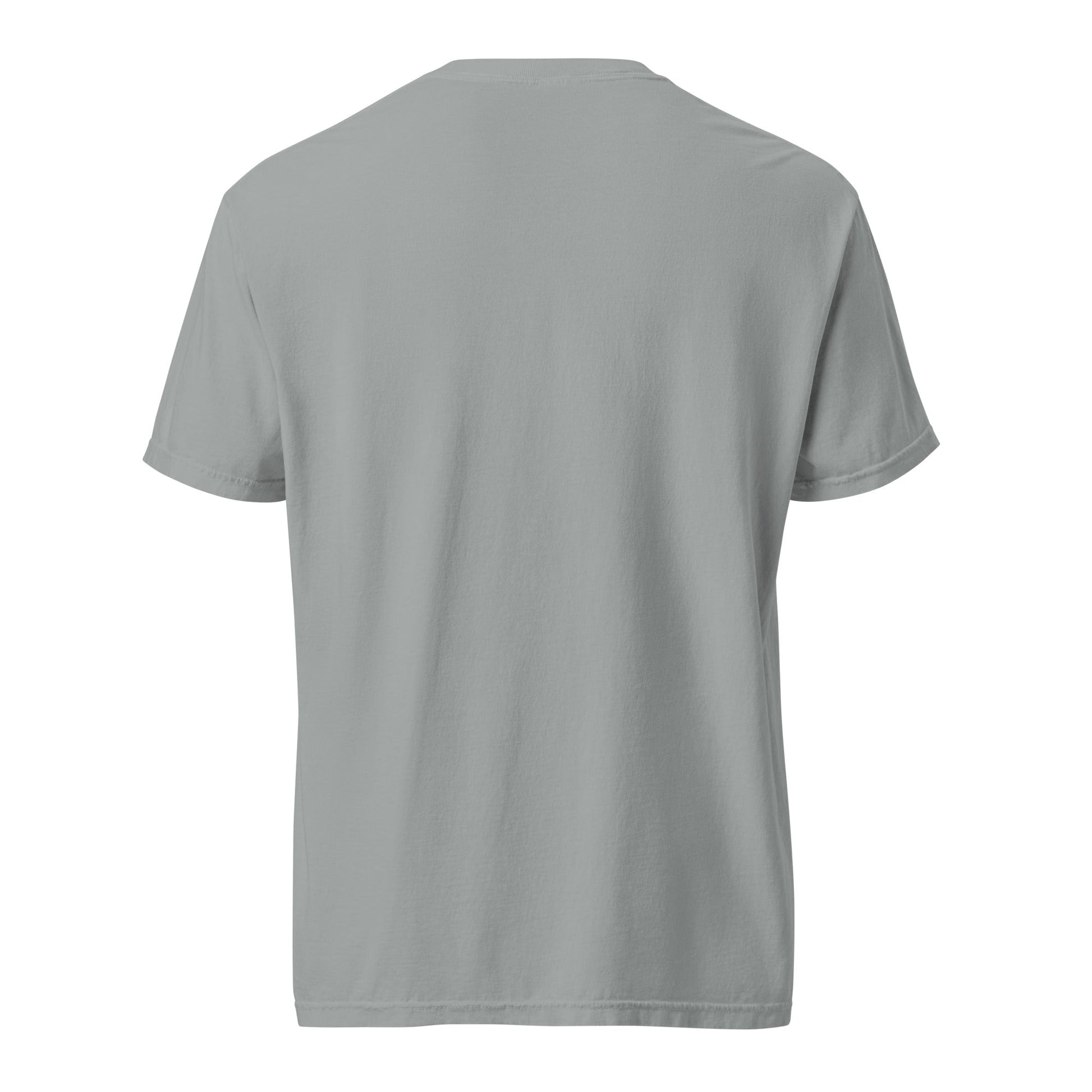 FGMN Originals heavyweight granite T-shirt featuring the text "I'm Not Dramatic. I'm Specific." worn by a model.