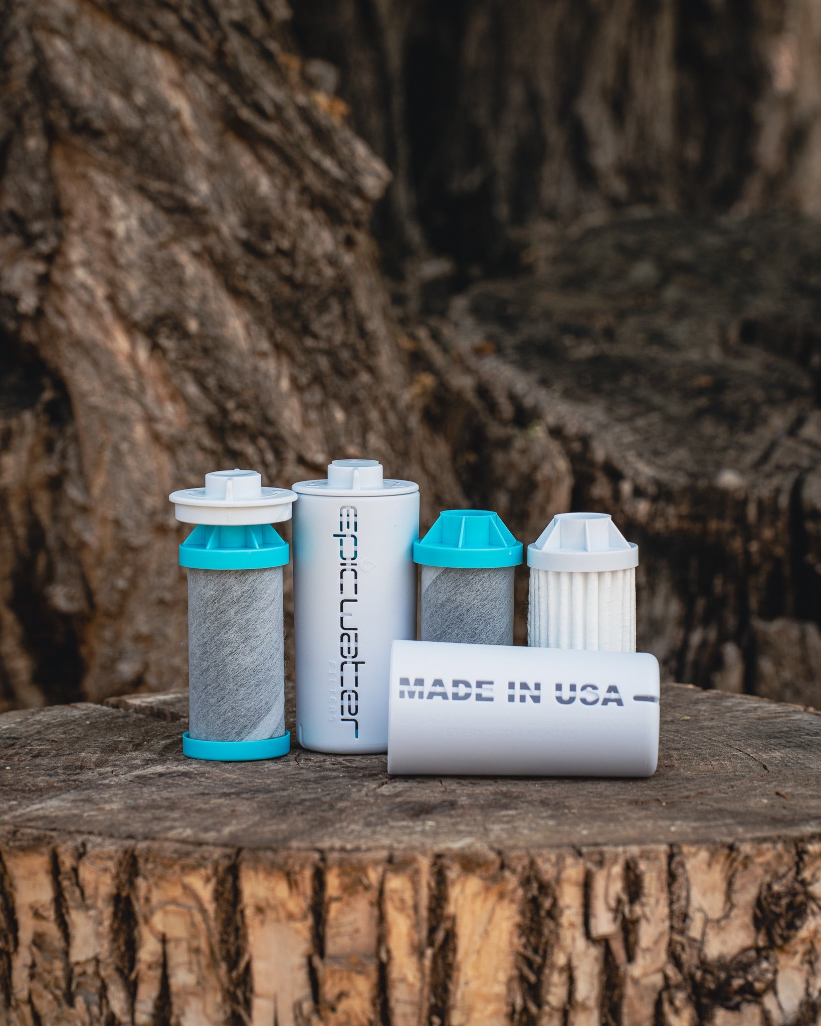 Epic Water Filters USA OG Ultimate Travel Bottle with built-in filter, clear reusable water bottle for on-the-go hydration.