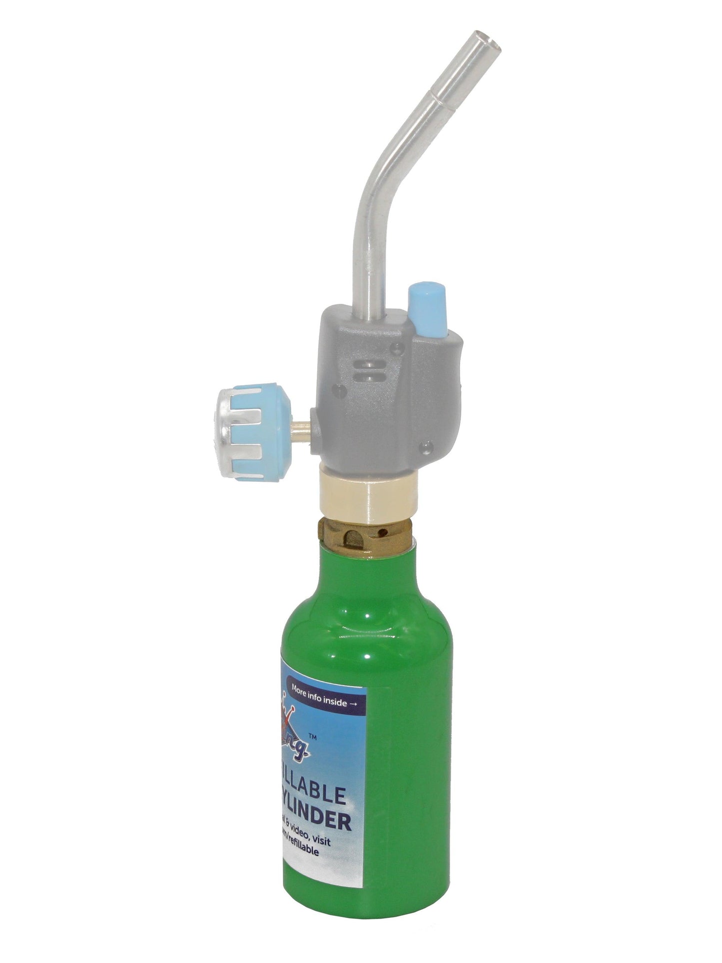 Flame King Eco-Friendly 1/4 lb Refillable Mini Propane Tank Cylinder, 1lb refillable program, compact propane tank for portable use